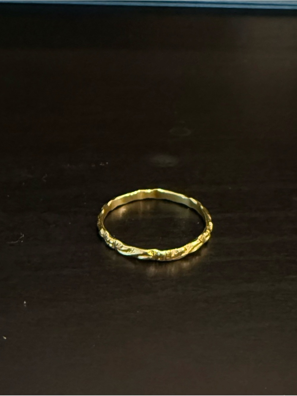 Gold plated ring size 9